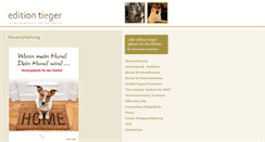 Desktop Screenshot of edition-tieger.de