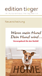 Mobile Screenshot of edition-tieger.de