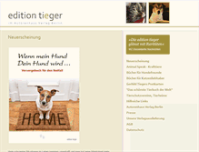 Tablet Screenshot of edition-tieger.de